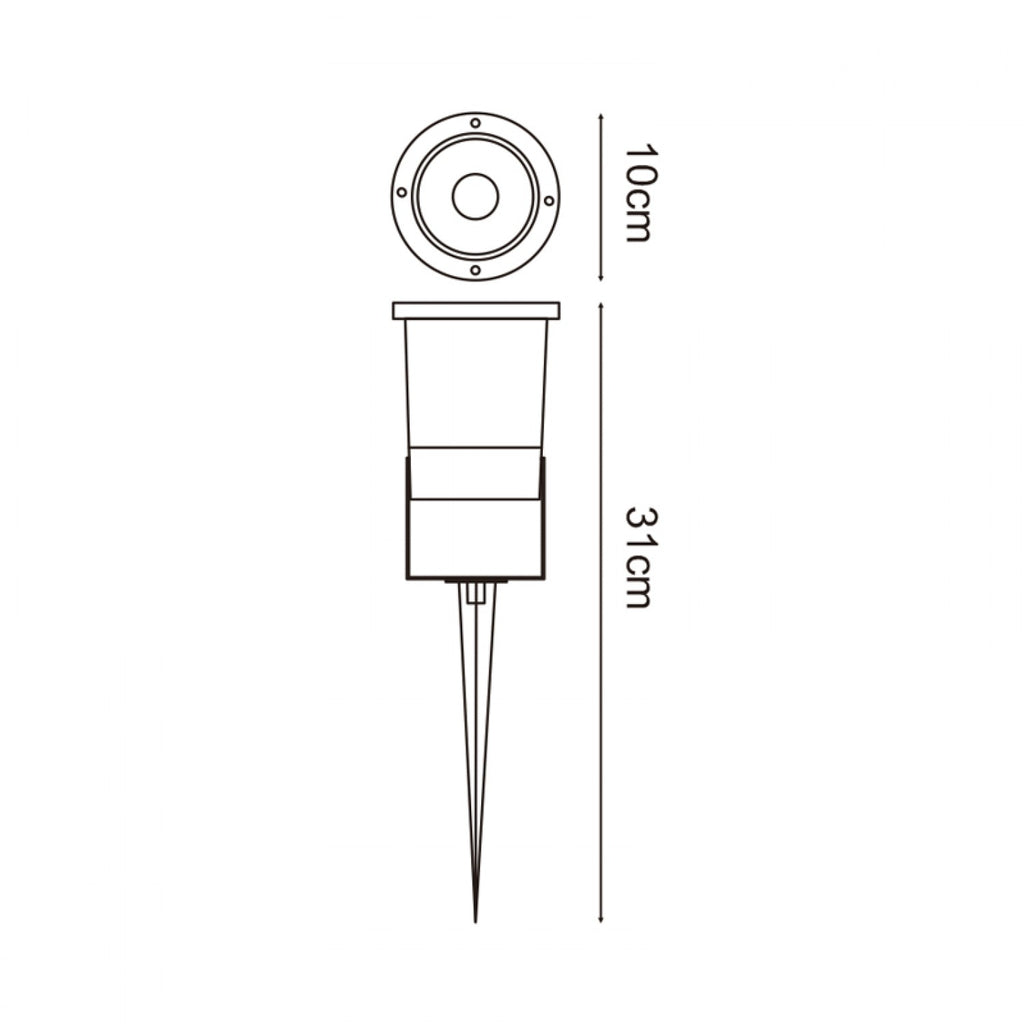 Foco Proyector Con Pincho Ventur Para Gu10