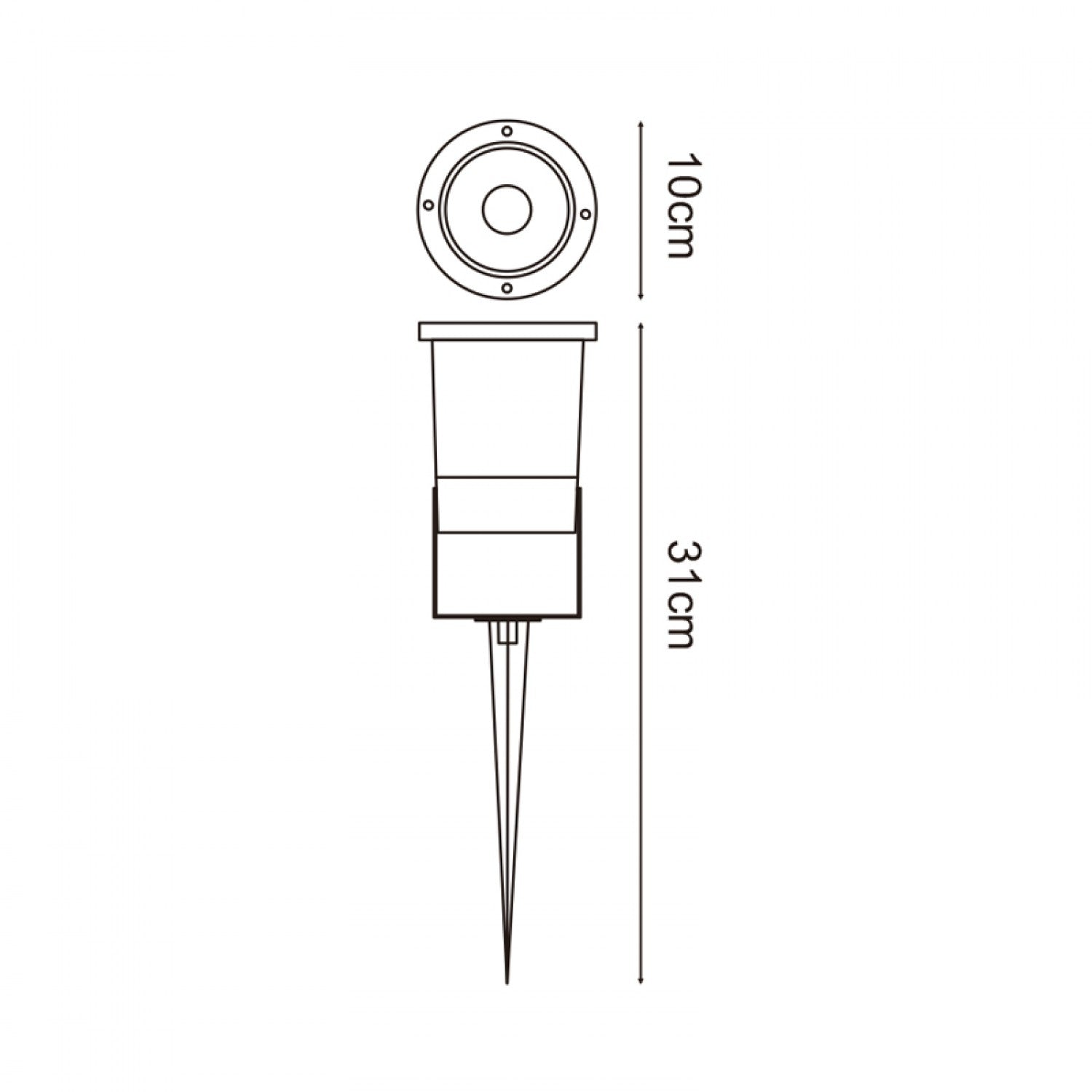 Foco Proyector Con Pincho Ventur Para Gu10