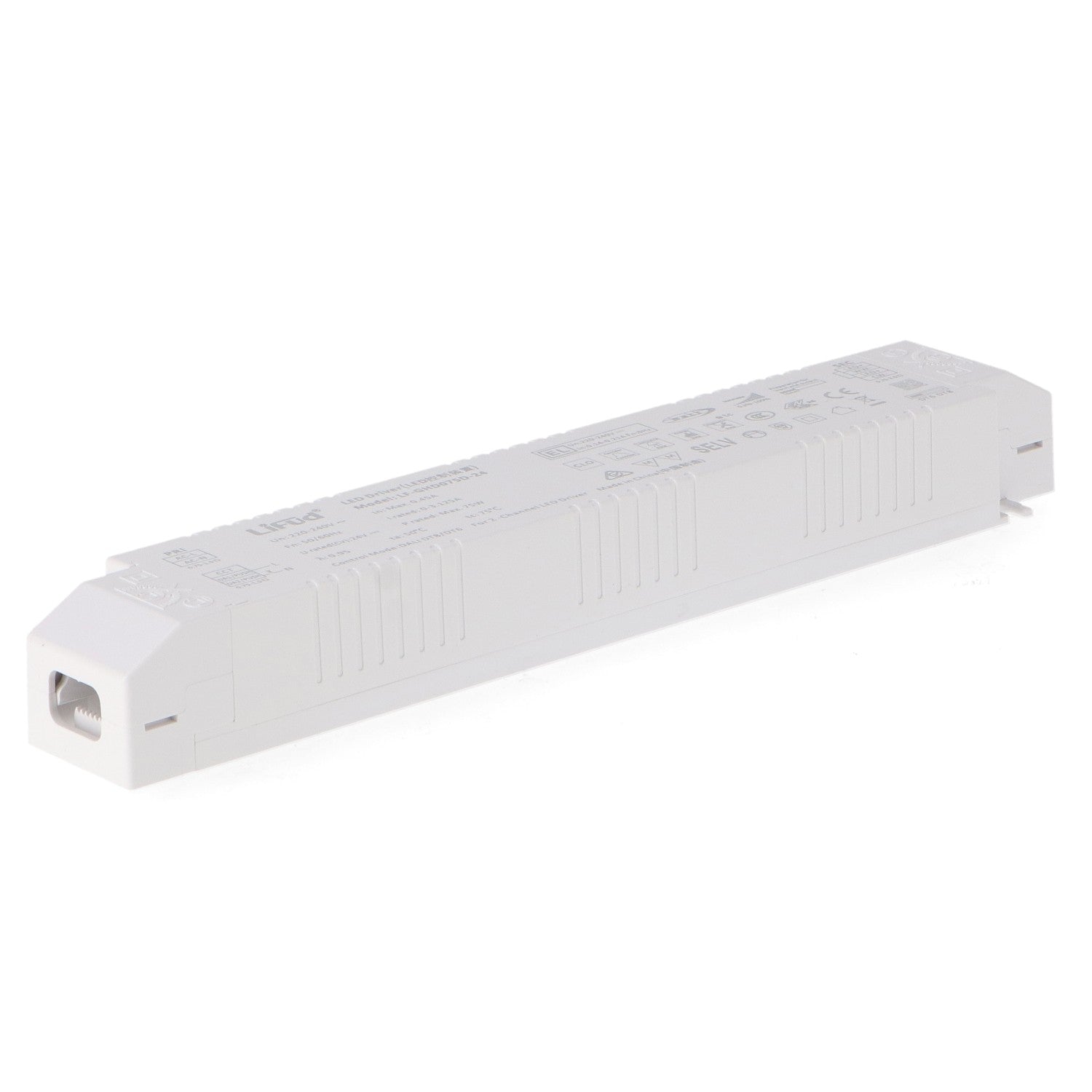 Fuente de Alimentación Lifud Regulable DALI DT8/DT6/PUSH CCT para Tiras LED | 24V DC | 75W-150W | Flicker Free | 5 años
