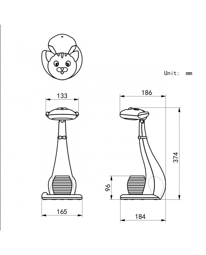 Lámpara de Mesa LED Misi Gato | 6W | Blanco | 3 Temperaturas