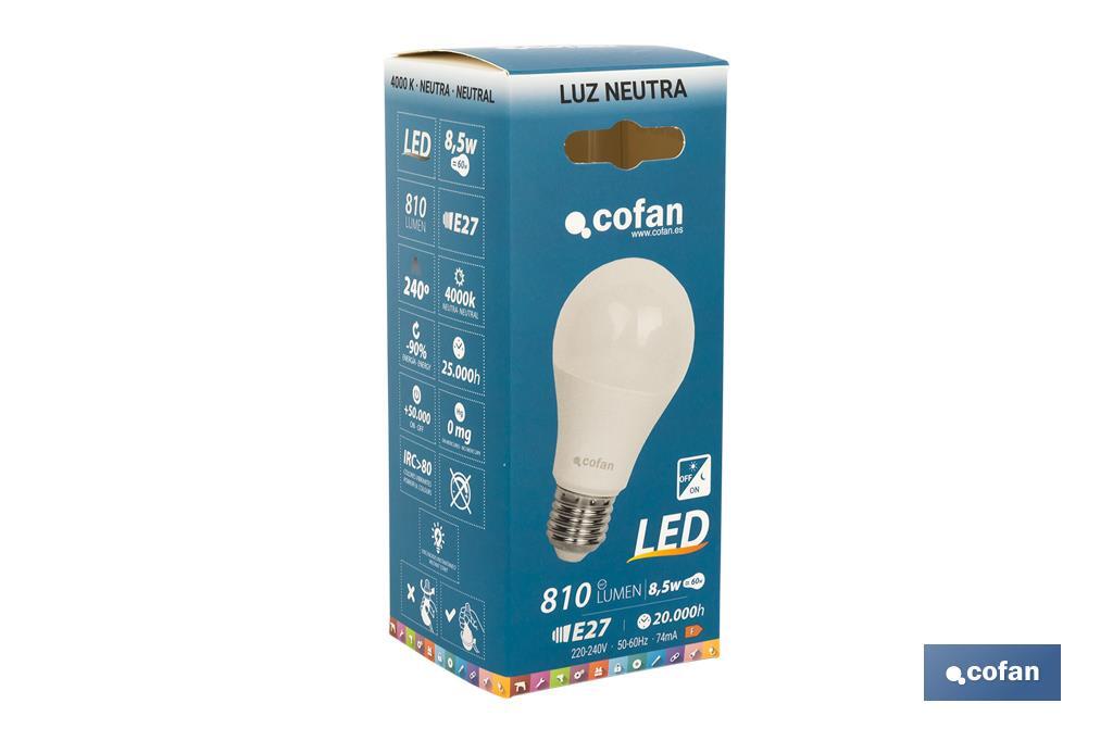 Bombilla Led Classic con Sensor Crepuscular
